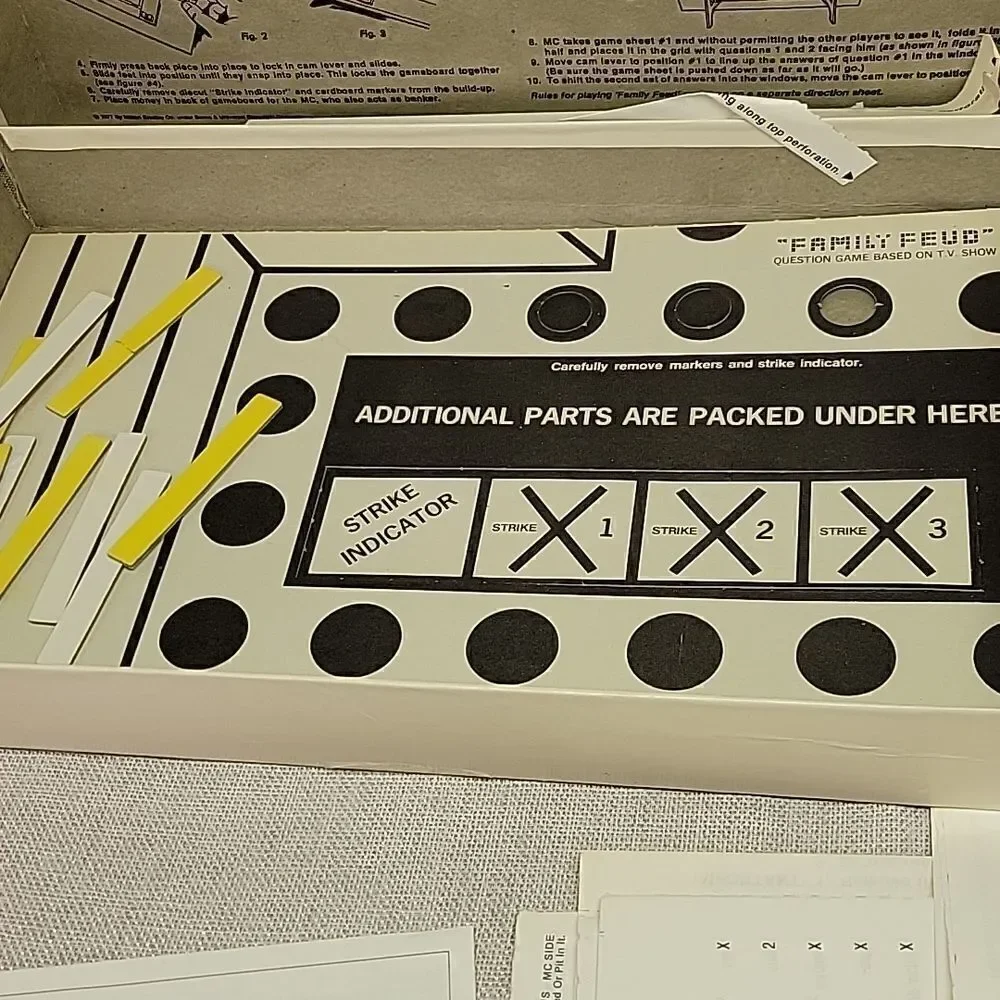 Vintage 1977 Family Feud Board Game Complete Classic Game Show Board Game‎